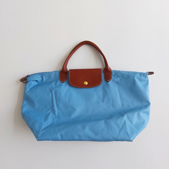 Longchamp Handbags - Longchamp Le Pliage top handle hand bag size medium